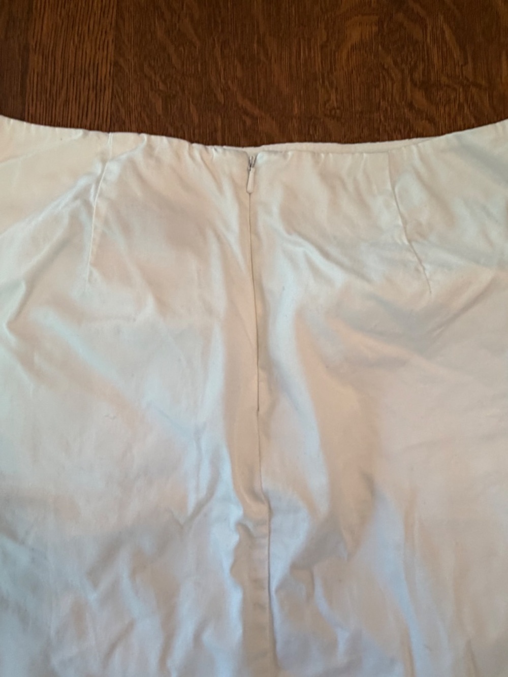 New York & Company Stretch Tech White A-Line Skirt Size 4 - Picture 10 of 10